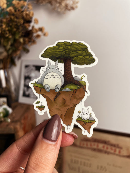 Totoro Island - Transparent Sticker