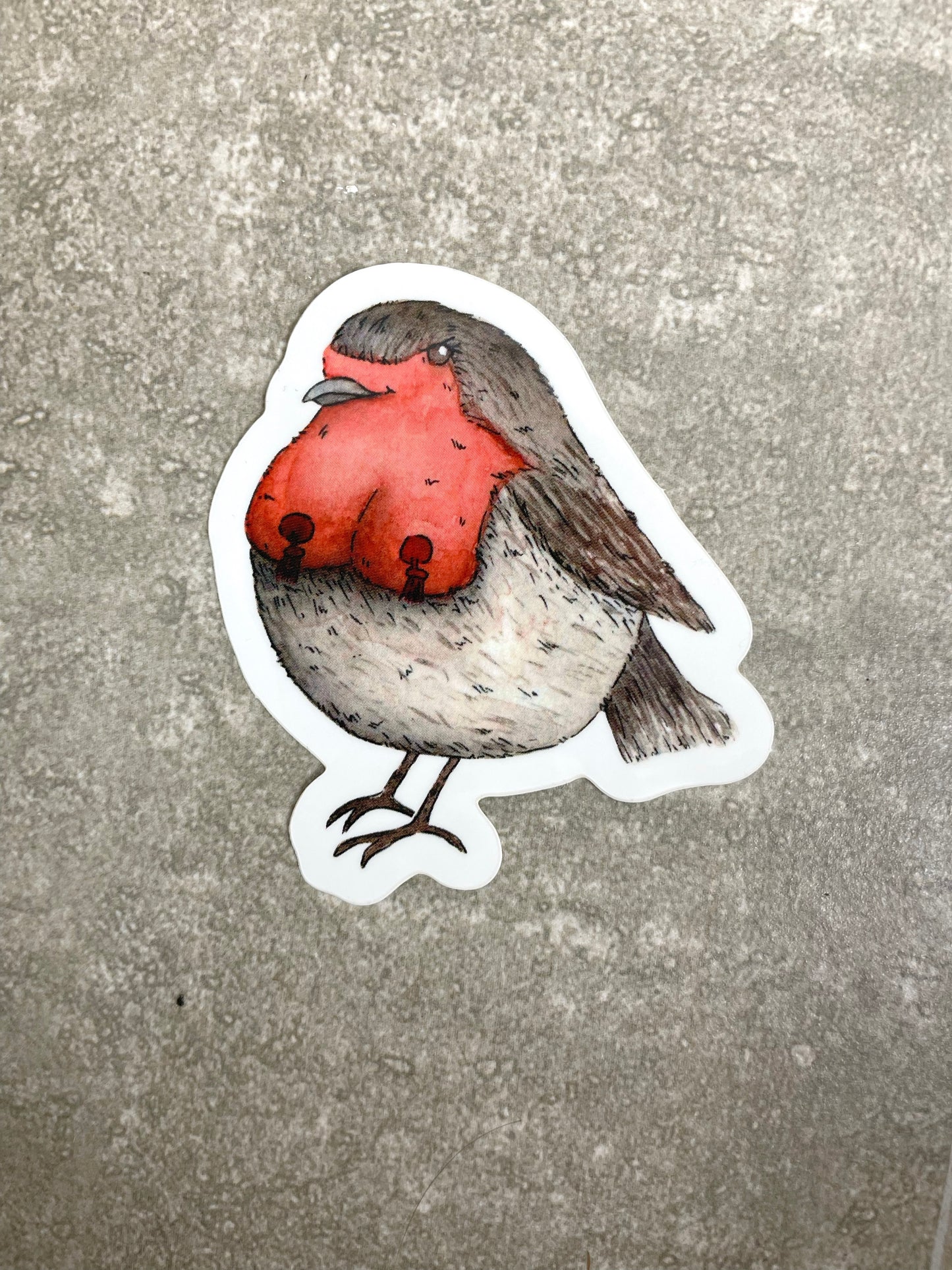 Birdlesque redbreast Robin - sticker